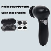 Black Hand Held Automatic Shoe Brush Battery Powered Electric Leather Care Kit Shoe Vacuum Cleaner Household Products Shoe Care