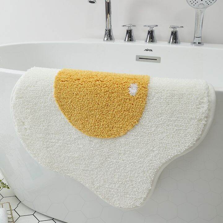 bathroom-mat-non-slip-พรมหน้าห้องน้ำ-พรมปูพื้นห้องน้ำ-พรมสไตล์มินิมอล-พรมไข่ดาว-ขนนุ่ม-พรมกันลื่น-พรมมินิมอลสไตล์เกาหลี-พรมนิ่ม-พรมเช็ดเท้า-พรมแต่งบ้าน-พรมหน้าห้องน้ำ-พรมในห้องน้ำ-พรมมินิมอล-พรมเช็ดเท