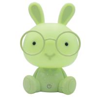 LED USB cartoon wearing glasses cute cute rabbit decoration bedroom night lamp table lamp C7AD