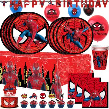 Spider Man Foil Balloon Bouquet Birthday Decoration Party Supplies Spiderman  5pc