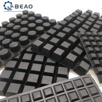 ◐ Rubber Feet Self-adhesive Furniture Pads Protectors Shock Absorber Feet Pad Vibration Absorption Rubber Anti-shock Round/Square