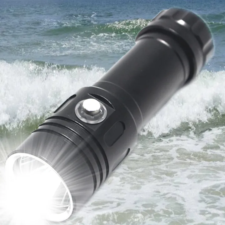 The Brightest Flashlight 6000LM XML2 Diving Flashlight 100M 4Mode