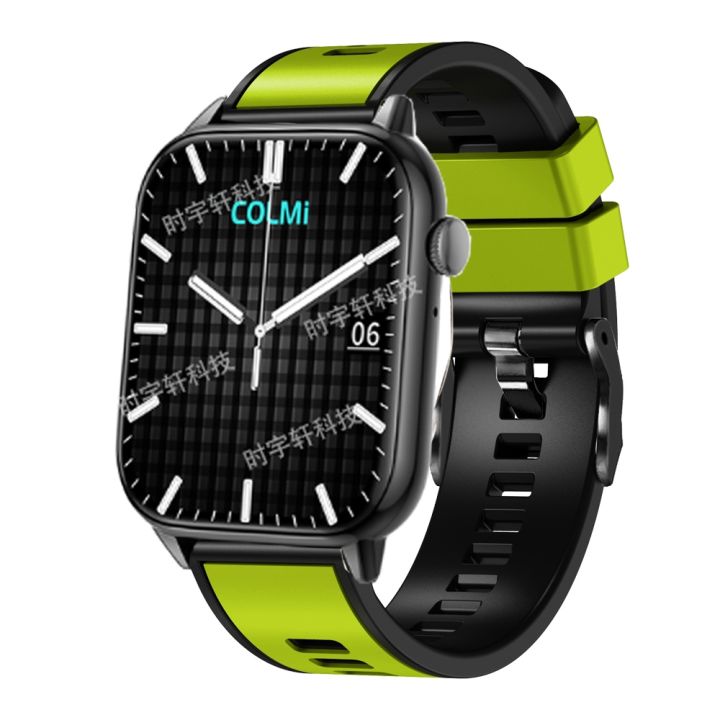 gdfhfj-silicone-band-for-colmi-c60-c61-smartwatch-bracelet-20mm-sport-strap-for-colmi-p28-p8-plus-v23-p9-p10-p12-correa-double-color