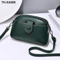 women 2023 new middle-aged shoulder bag fashion all-match soft leather diagonal square