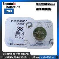 นาฬิกา Renata 2ชิ้น381 SR1120SW 1.55V 1120เซลล์กระดุมเงินออกไซด์ทำจากสวิส