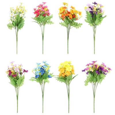 ดอกไม้ไหมประดิษฐ์การตกแต่งบ้านปาร์ตี้ที่น่ารัก SEDITION78AM6มีสีสันช่อดอกไม้ดอกคาโมไมล์