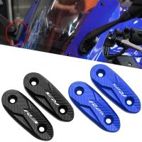 ✑Yamamaha YZF R25 R3 2019-2023 YZFR3 YZFR25 YZF R 3 R 25อุปกรณ์เสริมรถจักรยานยนต์ที่บังลมกระจกหน้ารถที่ครอบรูกระจกขับเคลื่อน