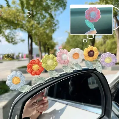 Playful Center Console Decoration Fun Head Shaking Flower Decoration Creative Center Console Car Decoration Car Head Shaking Flower Ornament Three-dimensional Car Window Decoration