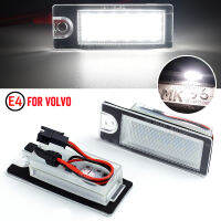 2Pcs ไฟ LED ป้ายทะเบียน18รถจำนวน LEVED ป้ายทะเบียนโคมไฟสำหรับ Volvo S80 99-06 S60 V70 XC70 XC90รถอุปกรณ์เสริม