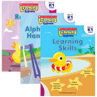 English original book Learning ability + letter + reading ability Scholastic Learning Express K1 Learning music Learning train exercise Book 3