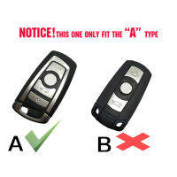 คาร์บอนไฟเบอร์รถรีโมทคอนล Key Shell Fob สำหรับ BMW 1 3 4 5 6 X1 X3 Series รถจัดแต่งทรงผมอะไหล่ Key Chain Keyring