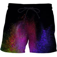 New Speckled tie dye pattern Shorts Men Womens Swimsuit Summer Beach Shorts Fashion graphics Printed 3D Mens Board Shorts Pant