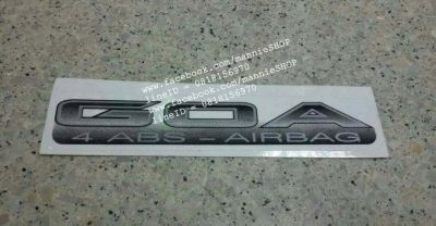 สติ๊กเกอร์แบบดั้งเดิม คำว่า GOA 4ABS-AIRBAG sticker ติดรถ แต่งรถ GOA 4 ABS AIRBAG GOA 4 ABS-AIRBAG