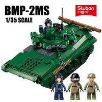 ของเล่นโมเดล2กองทัพทหารสำหรับทหาร BMP-2MS M38-B1136 M38-B1135บล็อกตัวต่อรถถัง T-54S และ IFV