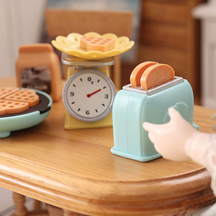 microgood-เครื่องปิ้งขนมปังตุ๊กตาจำลองแบบพกพาอัตราส่วน1-12-เครื่องทำขนมปังขนาดเล็กสำหรับเครื่องปิ้งขนมปังตุ๊กตาภูมิทัศน์ขนาดเล็ก