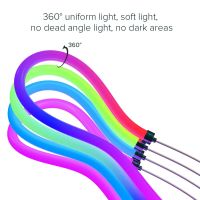 Dreamcolor LED Neon ไฟแอดเดรส WS2811 120 LED 360องศายืดหยุ่นหลอดนีออนสวนแสงกลางแจ้ง Decora DC12V IP67