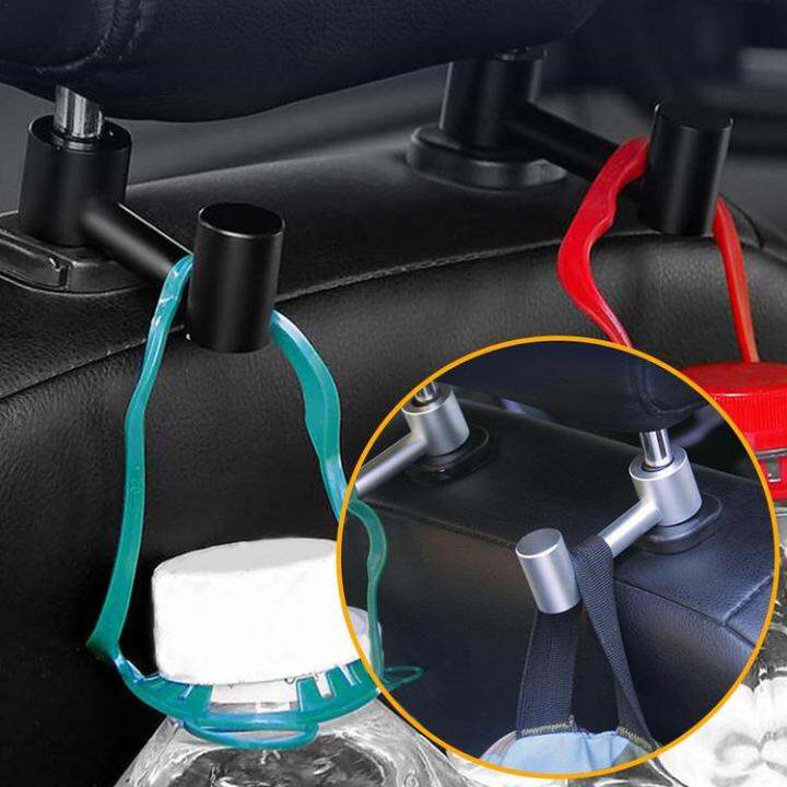 car-purse-hanger-vehicle-headrest-hook-aluminum-alloy-car-bag-hooks-anti-drop-car-seat-hooks-90-degree-rotatable-purse-hanger-for-car-consistent