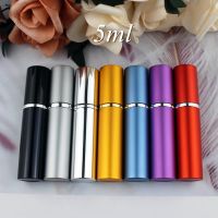 【CC】◈☞  1PC 5ml 10ml Perfume Glass Bottle Aluminum Spray Atomizer Metal Parfume Atomiser Sprayer