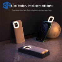 แหวนแฟลชเติมแสงเคสโทรศัพท์ถ่ายทอดสดไฟฉายเซลฟี่โทรศัพท์กันกระแทกฝาหลังใช้งานร่วมกับ Iphone12ซีรีส์