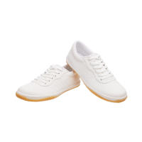 รองเท้าแบดมินตันผู้หญิง รองเท้าแบดมินตัน womens badminton shoes รองเท้าแบต PERFLY BS 100 W WHITE