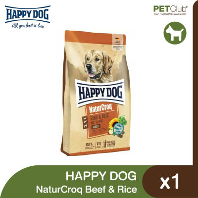 [PETClub] Happy Dog NaturCorq Beef &amp; Rice - อาหารสุนัขโตธรรมชาติพร้อมเนื้อและข้าว 2 ขนาด [1kg. 4kg.]
