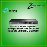 TP-Link JetStream-24-Port-Gigabit-L2-Managed Switch mit 4 SFP-Slots T2600G-28TS (TL-SG3424)