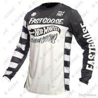 【hot】♨  2023 FASTGOOSE Jersey Drying Sleeve Downhill Mountain MTB Shirt Offroad Motorcycle Clothing