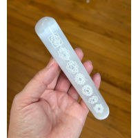 Beautiful Satin Spar (Selenite) Chakra Crystal Wand | Very Shiny | Purifying Tower | Meditation &amp; Crystal Healing