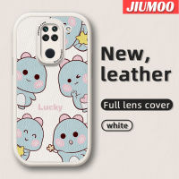 เคส JIUMOO สำหรับ Xiaomi Redmi Note 9S Note 9S Note 9 Pro Max Xiaomi Poco Pro เคส M2น้อยน่ารักแบบมีสไตล์ดีไซน์ใหม่ไดโนเสาร์เคสใส่โทรศัพท์หนังซิลิโคนนิ่มเคสมือถือกันกระแทกป้องกันการตกพร้อมเคสป้องกันกล้องสำหรับเลนส์คลุมทั้งหมด