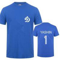 เสื้อยืด Lev Yashin แฟชั่นใหม่เสื้อท่อนบนเสื้อยืดเสื้อยืดมอสโกไดนาโมสำหรับผู้ชายผ้าฝ้ายแขนสั้นเสื้อยืด DS-011