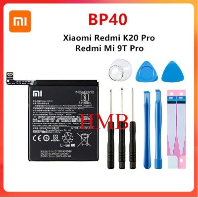 Xiao Mi ต้นฉบับ100% BP40 4000MAh แบตเตอรี่สำหรับ Xiaomi Redmi K20 Pro / Mi 9T Pro BP40โทรศัพท์แบตเตอรี่ทดแทน + เครื่องมือ..