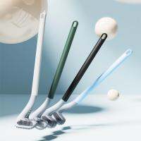 1pcs Creative Golf Shape Toilet Brush Wall Hanging Soft Glue No Dead Ends Toilet Brush Long Handle Cleaning Brush