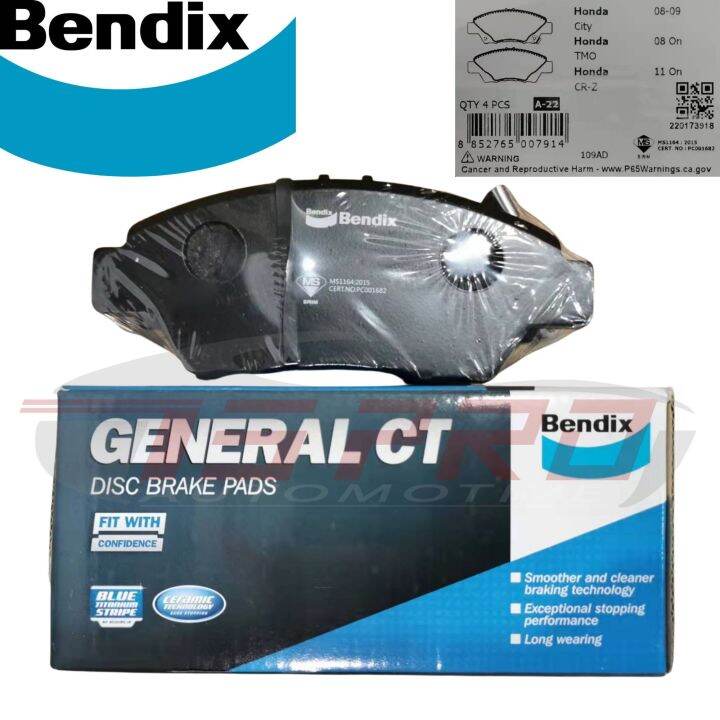 Bendix Front Brake Pad Honda City ( 2008 2018 year ) / Jazz ( 2008