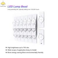 MEZCJ อุปกรณ์เสริมกระแสคงที่32-65นิ้ว6V/3V เลนส์ออปติคอลทีวีไฟ LED ซ่อมโคมไฟลูกปัด SMD