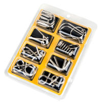 New 8PCSSet Educational Metal Wire Puzzle Mind in Teaser Puzzles Game For s Children Kids Game Classic Toy