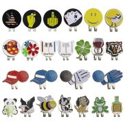 Golf Ball Mark With Golf Hat Clip Magnetic Alloy Birdie One Putt Eagle
