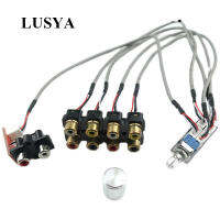 Lusya 4-Ways Dual-Channel Audio Source Switching Board Preamp Signal Switch พร้อมสกรูยึด G8-002