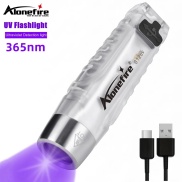 Alonefire Đèn Pin UV LED S12UV 365nm Đèn Pin Cực Tím Đèn UV Mini Đèn Đen