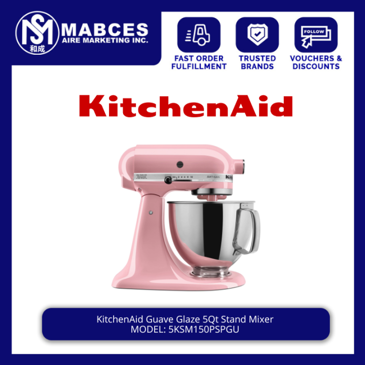 KitchenAid Guava Glaze 5Qt Stand Mixer 5KSM150PSPGU Lazada PH