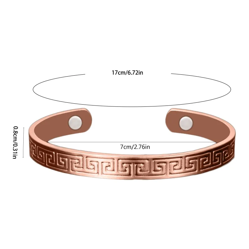 Magnetic Copper Bracelet Healing Therapy Arthritis Pain Relief Bangle Cuff  Gifts