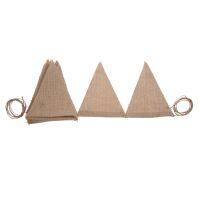 5 Pcs 3.7M Rustic Jute Hessian Burlap Lace Bunting Shabby Chic Wedding Banner