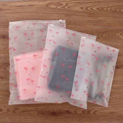 【CW】❁  Pattern Storage Zip Lock Translucent Plastic Cosmetics Organizer