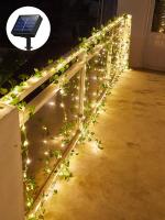 Fairy Lights Maple Leaf Outdoor Solar Garland Waterproof Led String Light for Garden Fence Party Decoration