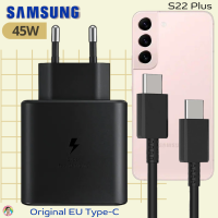 ที่ชาร์จ Samsung 45W (EU) สำหรับ ซัมซุง S22 Plus และมือถือทุกรุ่น หัวชาร์จ Usb-C สายชาร์จ Type-C (5A) ยาว1ม. และ 2ม. รองรับการชาร์จด่วนแบบพิเศษ Adaptive Fast Charging