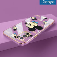 เคส Dienya สำหรับ Realme X7 X7 Pro 4G X7 Pro 5G เคสลายการ์ตูนแฮปปี้มิกกี้ใหม่กรอบสี่เหลี่ยมพื้นผิวเคสซิลิกาเจลนิ่มกันกระแทกเคสมือถือรวมทุกเลนส์กล้องถ่ายรูปฝาครอบป้องกัน