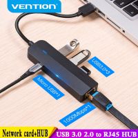 Vention USB Ethernet Adapter USB 3.0 2.0 to RJ45 Gigabit Ethernet with Micro USB Charger Port for Network Hard Disk Ethernet HUB USB Hubs