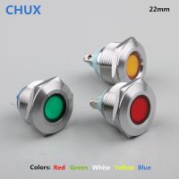 LED Metal Indicator Light 22mm With screw welding feet 3v 6V 12V 24V 48V 110V 220v Colorful Switch waterproof Signal Lamp