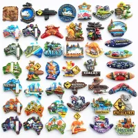 ♙▩♗ Original Fridge Magnet Souvenir Resin Magnetic Refrigerator Sticker World Country Australia Sydney Brisbane Travel Souvenir Gift