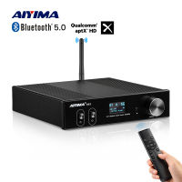 AIYIMA เครื่องขยายเสียงบลูทูธ D03 150Wx2,แอมปลิฟายเออร์เสียง HiFi สเตอริโอ USB DAC OLED APTX AMP DIY 2.1โฮมเธียเตอร์