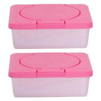 2X Dry &amp; Wet Tissue Paper Case Care Baby Wipes Napkin Storage Box Holder Container